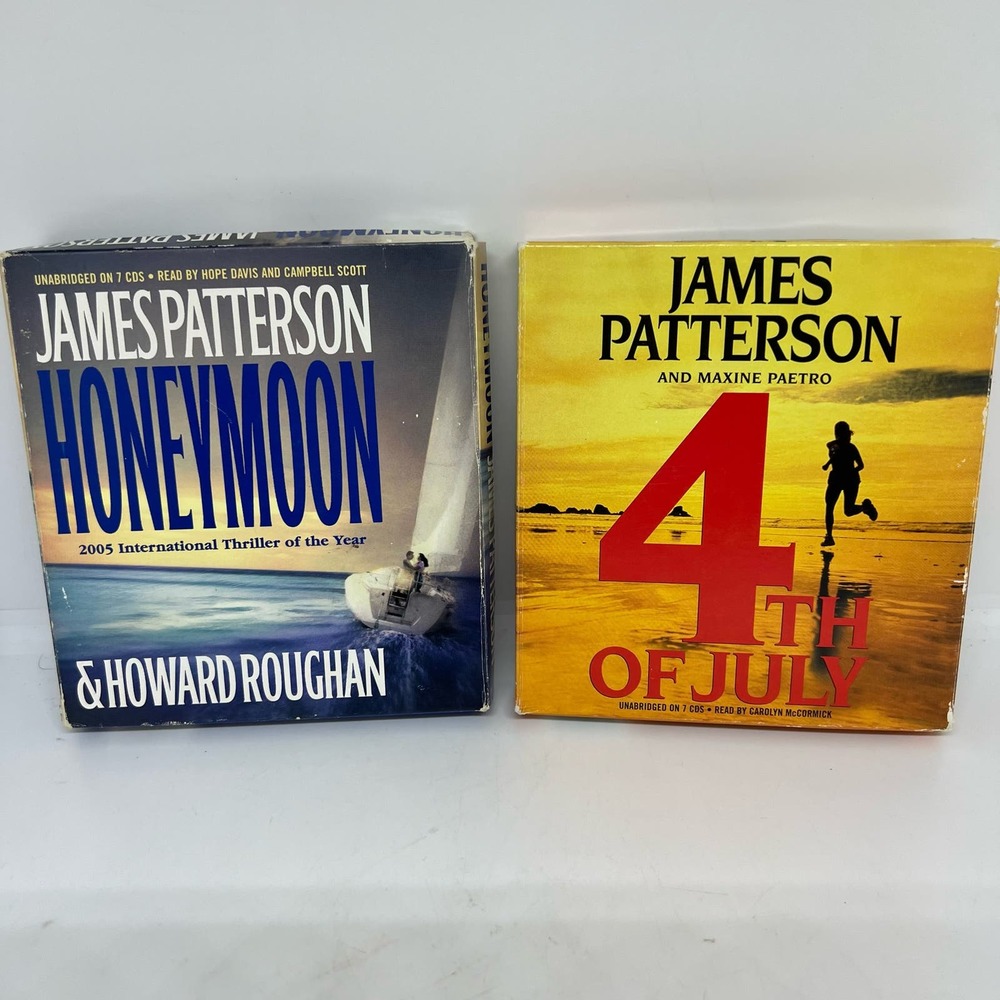 James Patterson audiobook bundle on CD Honeymoon and 4th of July